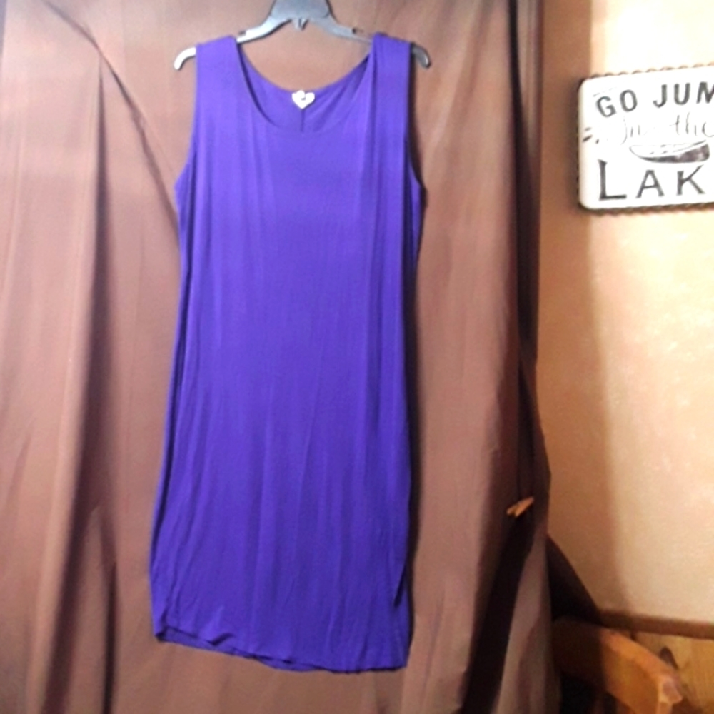 Purple tank top dress